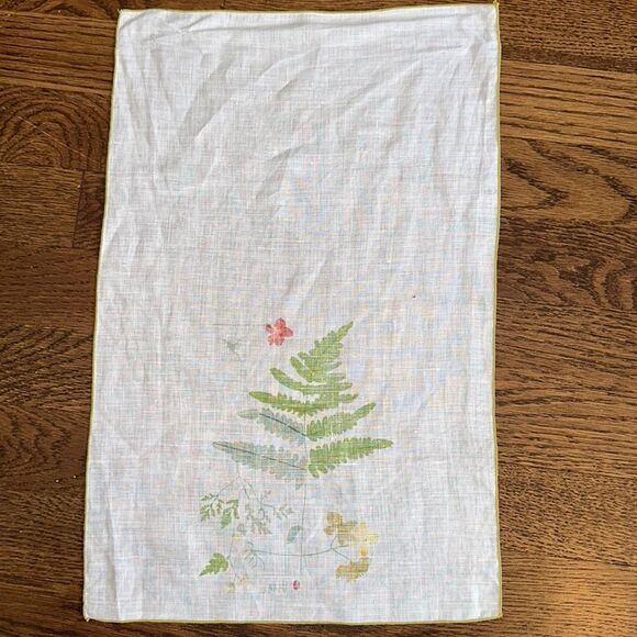 Vintage Vera Neumann Fern Leaf Floral Single Napkin - Picture 4 of 4